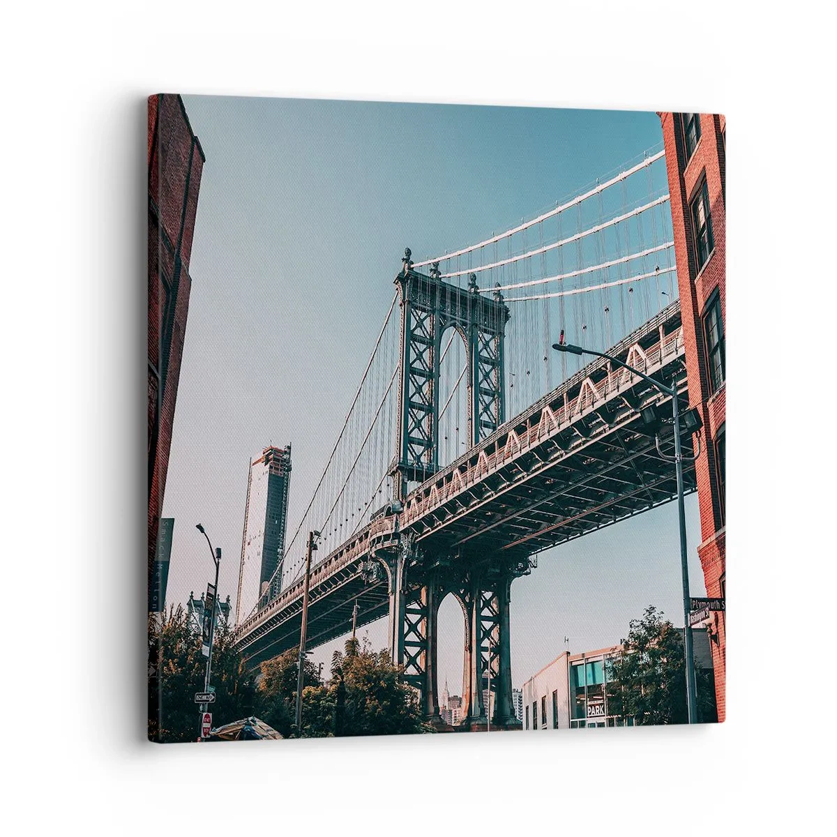 Obraz na plátně - Nad vlnami města - 30x30 cm