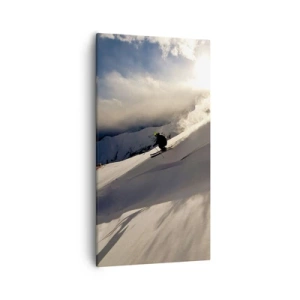 Obraz na plátně - Přijatá výzva hor - 55x100 cm