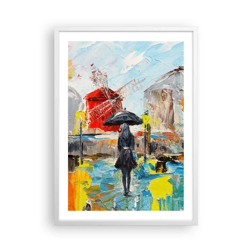 Plakát v bílém rámu - Pařížské legendy - 50x70 cm