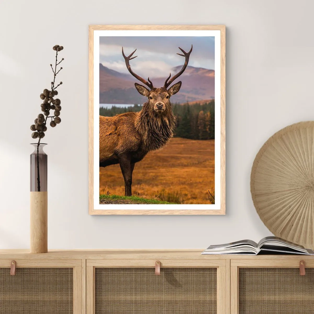 Plakát v rámu světlý dub - Majestát přírody - 70x100 cm