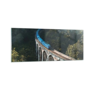 Obraz na skle - Přitažlivost přírody - 100x40 cm