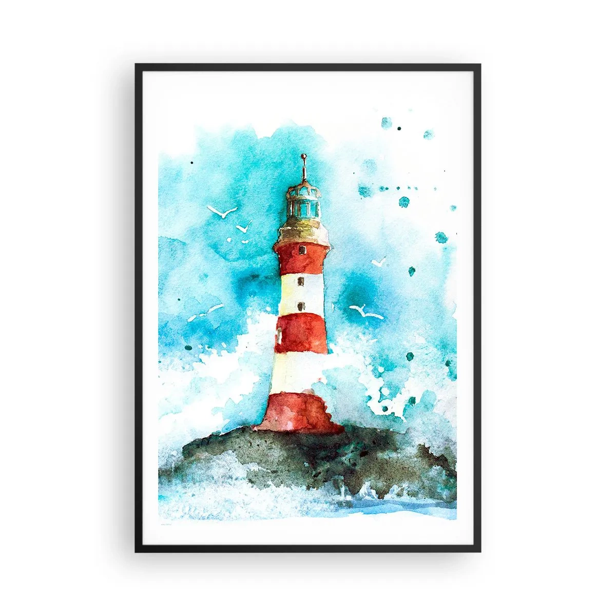 Plakát v černém rámu - Jednota živlů - 70x100 cm