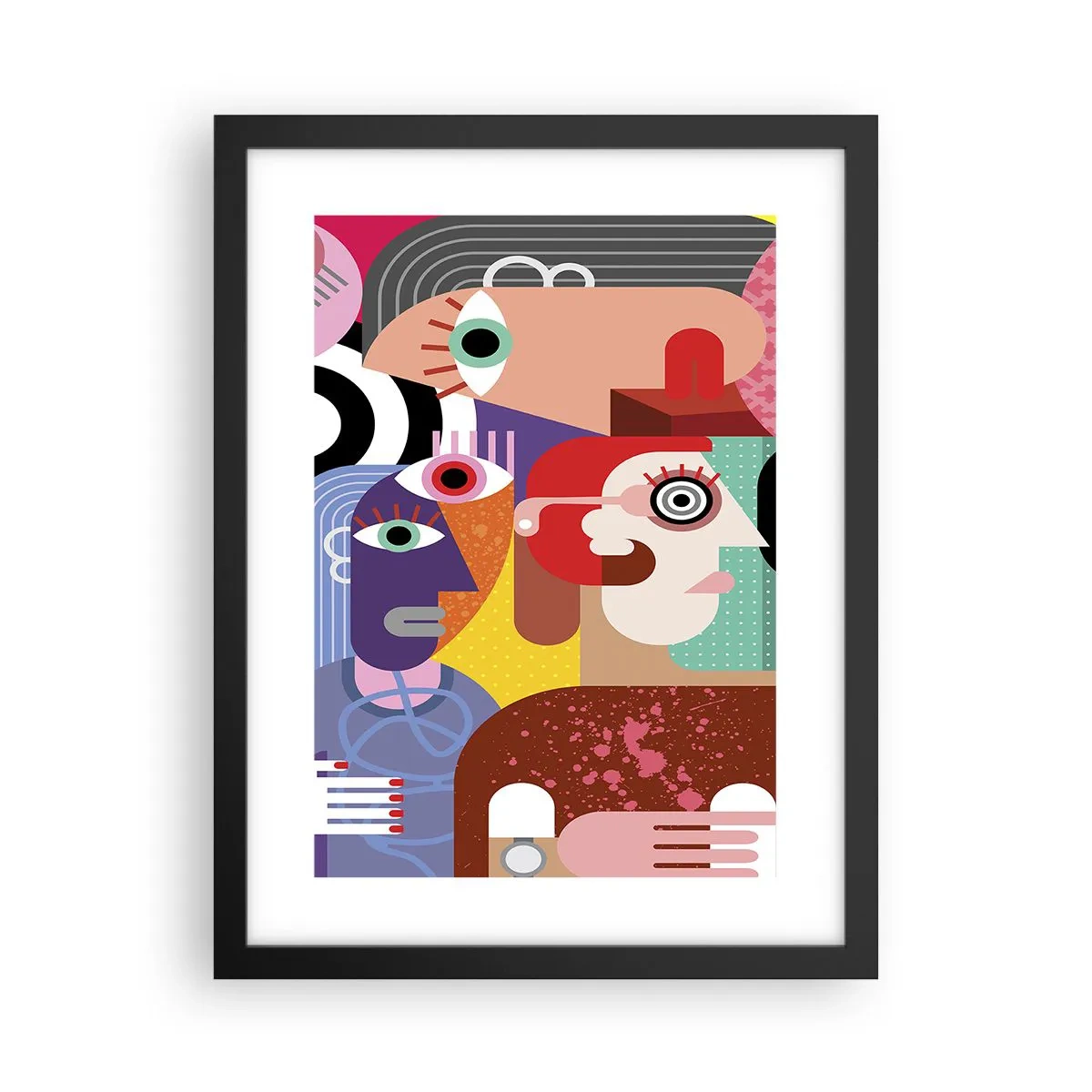 Plakát v černém rámu - My od pána Picassa - 30x40 cm
