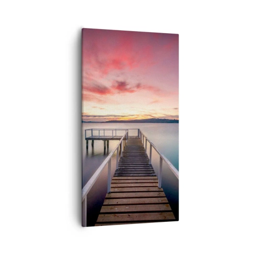 Obraz na plátně - Jemný plamen večera - 55x100 cm