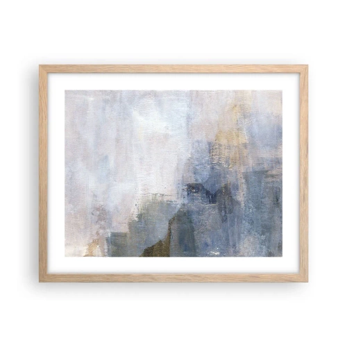 Plakát v rámu světlý dub - Tóny a akordy barev - 50x40 cm