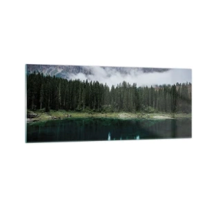 Obraz na skle - Tiše, tiše, neprobuďme spící vodu…. - 100x40 cm
