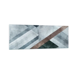 Obraz na skle - Sofistikovaná elegance geometrie - 140x50 cm