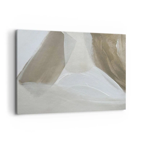 Obraz na plátně - Vlna bílé - 100x70 cm