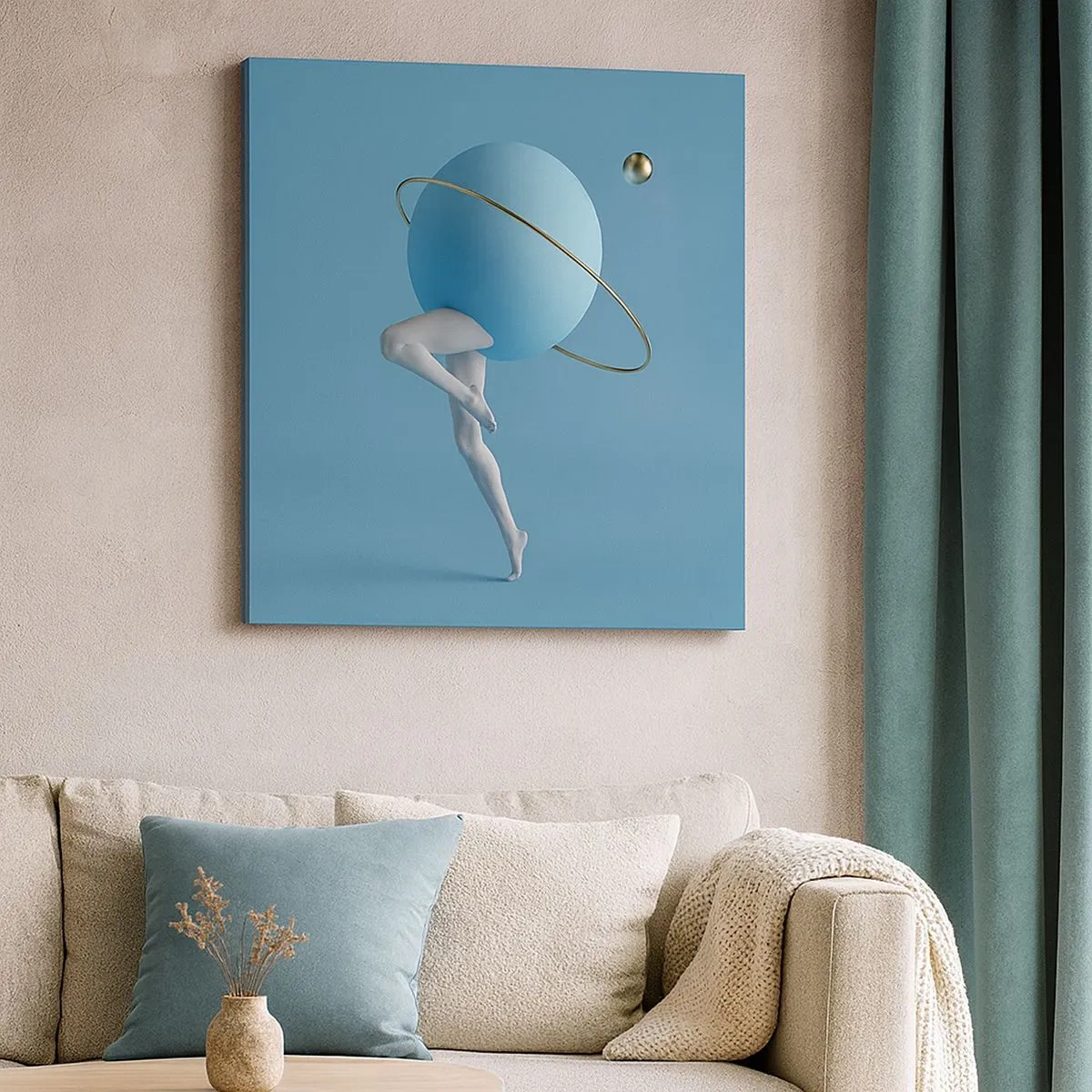 Obraz na plátně - Šílenství planet - 30x30 cm