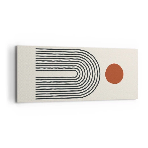 Obraz na plátně - Magnetismus tvarů a barev - 100x40 cm