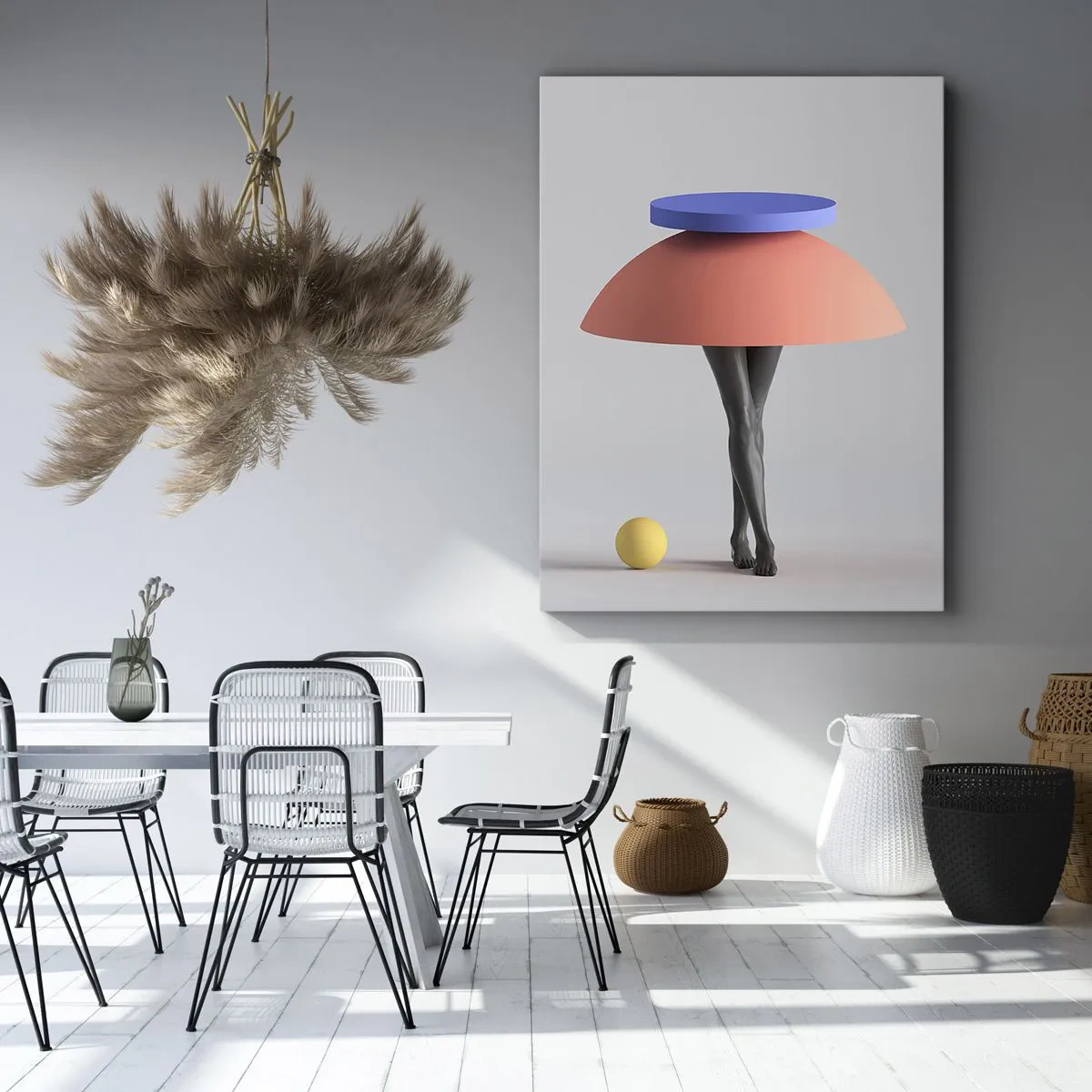 Obraz na plátně - Surrealistická kompozice - 65x120 cm