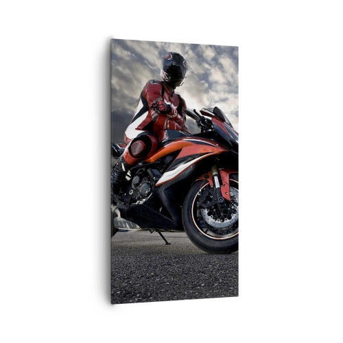 Obraz na plátně - Temný jezdec - 65x120 cm