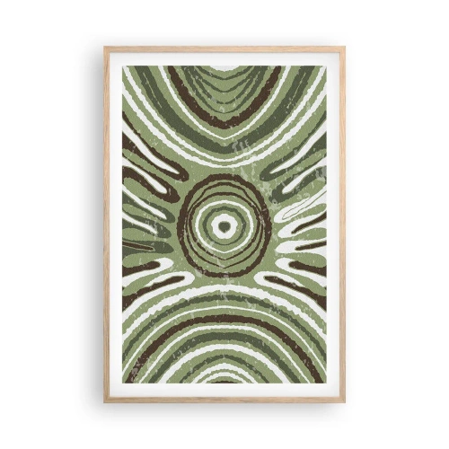 Plakát v rámu světlý dub - Exploze emocí - 61x91 cm