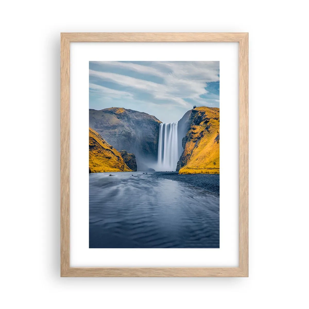 Plakát v rámu světlý dub - Věčné trvání, věčný pohyb - 30x40 cm