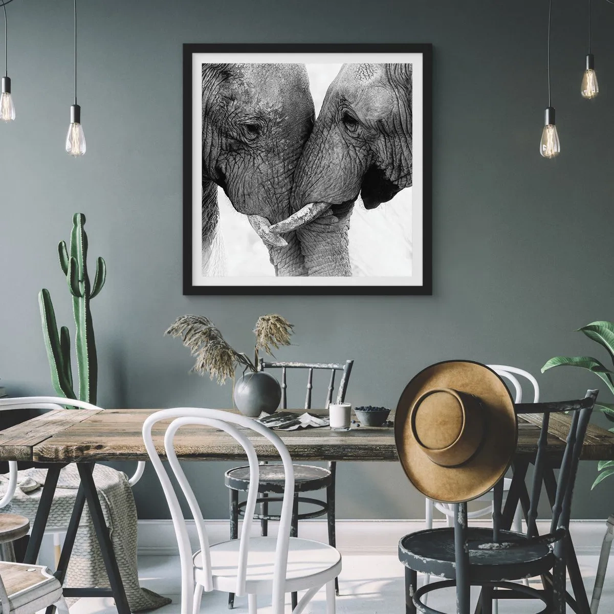 Plakát v černém rámu - Upřímné vyznání - 60x60 cm