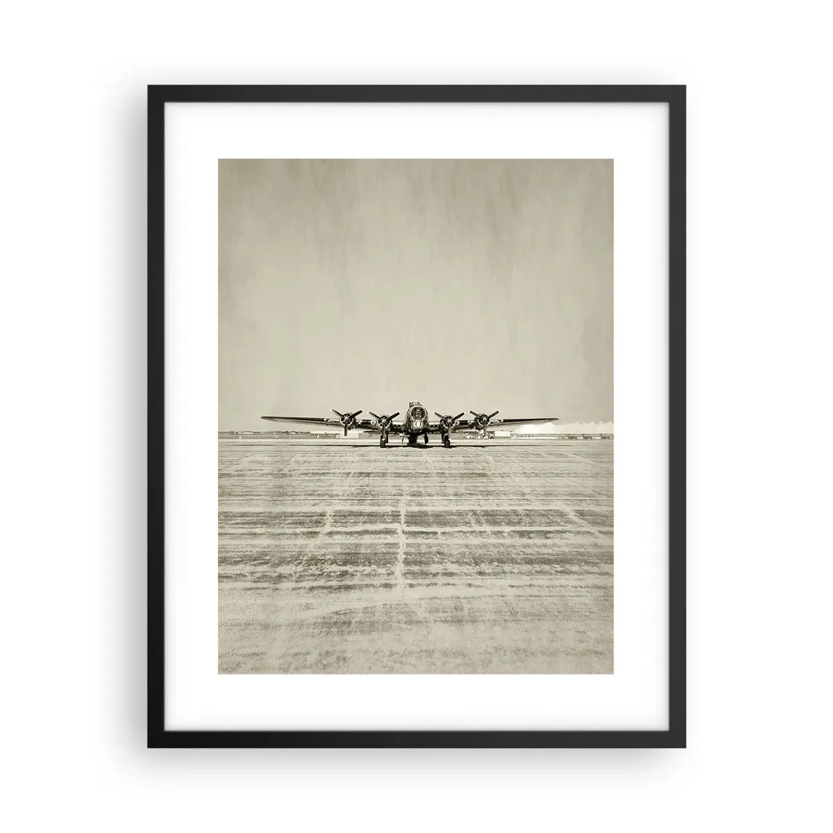 Plakát v černém rámu - Jako vždy připraven - 40x50 cm