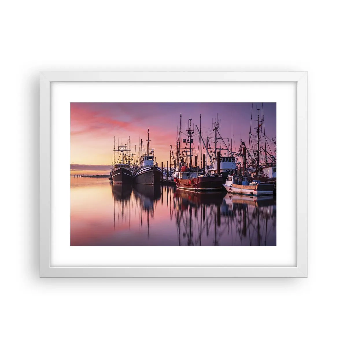 Plakát v bílém rámu - Před dalším dnem - 40x30 cm