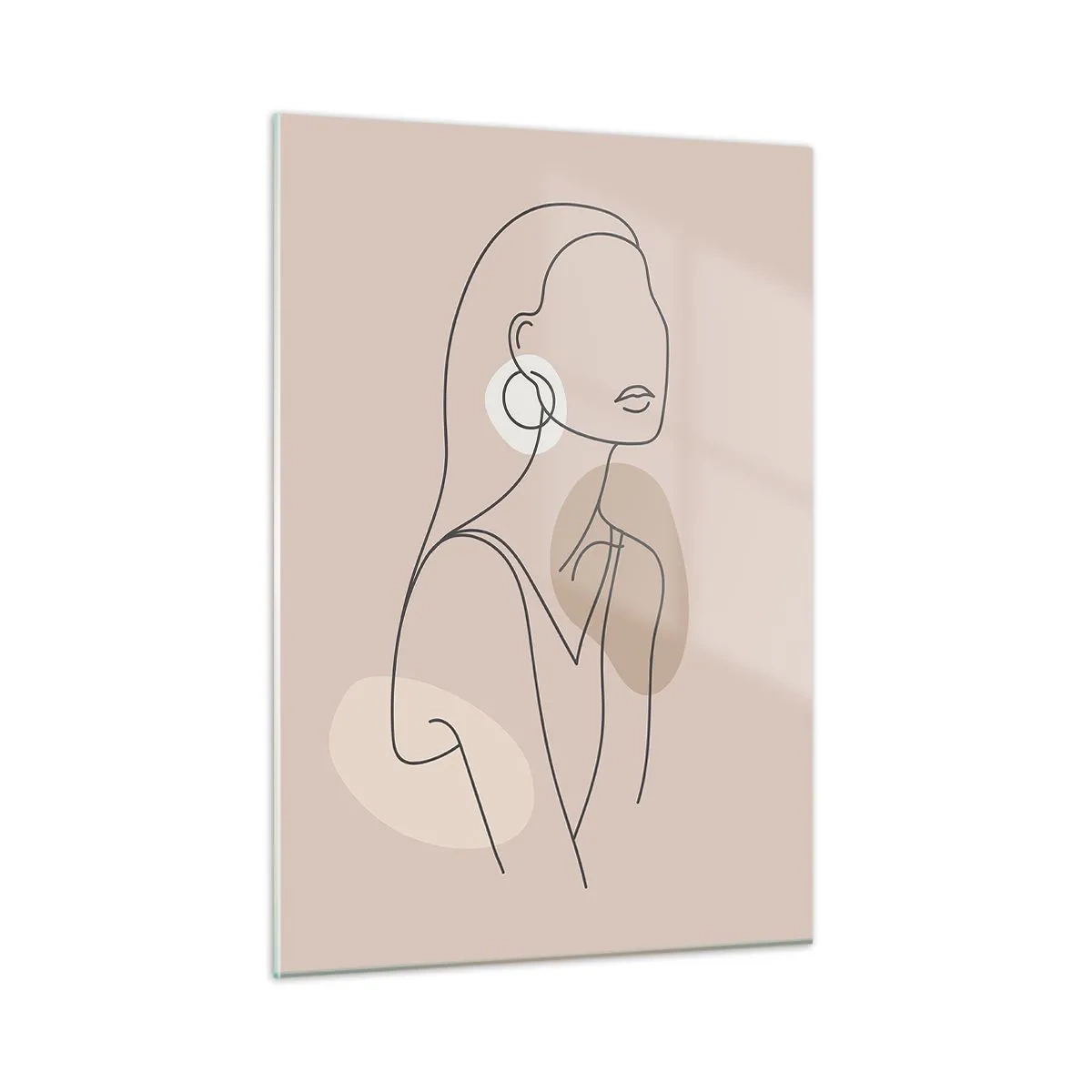 Obraz na skle - Dívčí ikona - 50x70 cm
