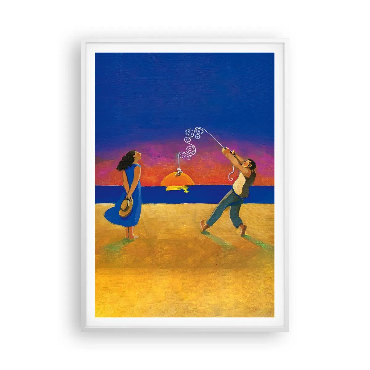 Plakát v bílém rámu - Více než hvězda z nebe - 70x100 cm