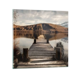 Obraz na skle - Krajina v tichu - 50x50 cm