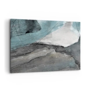 Obraz na plátně - Abstrakce: skály a led - 120x80 cm