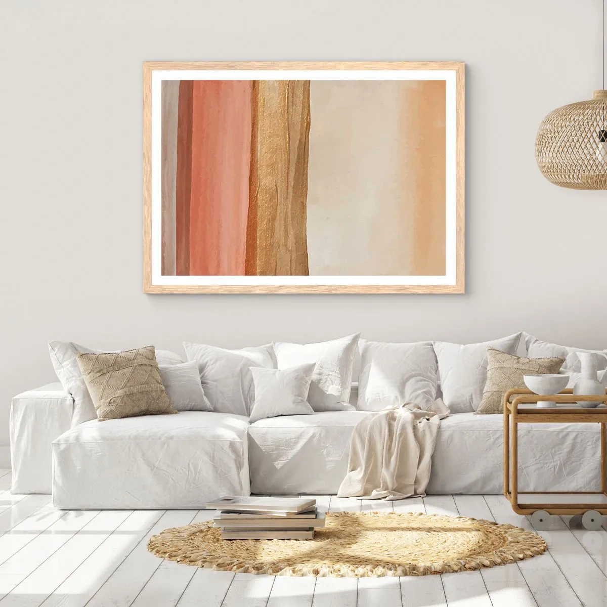 Plakát v rámu světlý dub - Vertikální kompozice - 91x61 cm