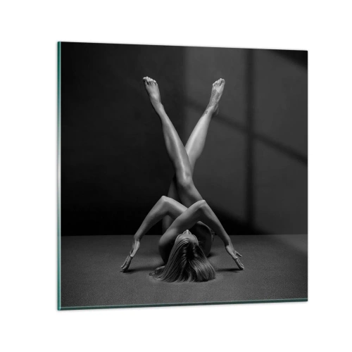 Obraz na skle - Geometrie nahoty - 70x70 cm