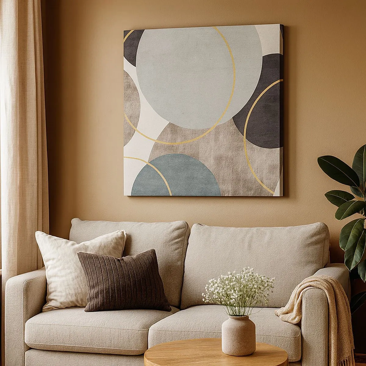 Obraz na plátně - Kruh za kruhem - 30x30 cm