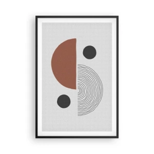 Plakát v černém rámu - Dokonalost kruhu - 61x91 cm