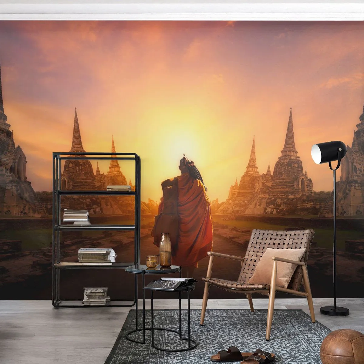 Fototapeta Premium Sand - V klidu věčností - Thajsko, Buddhismus, Chrám - 350x256 cm