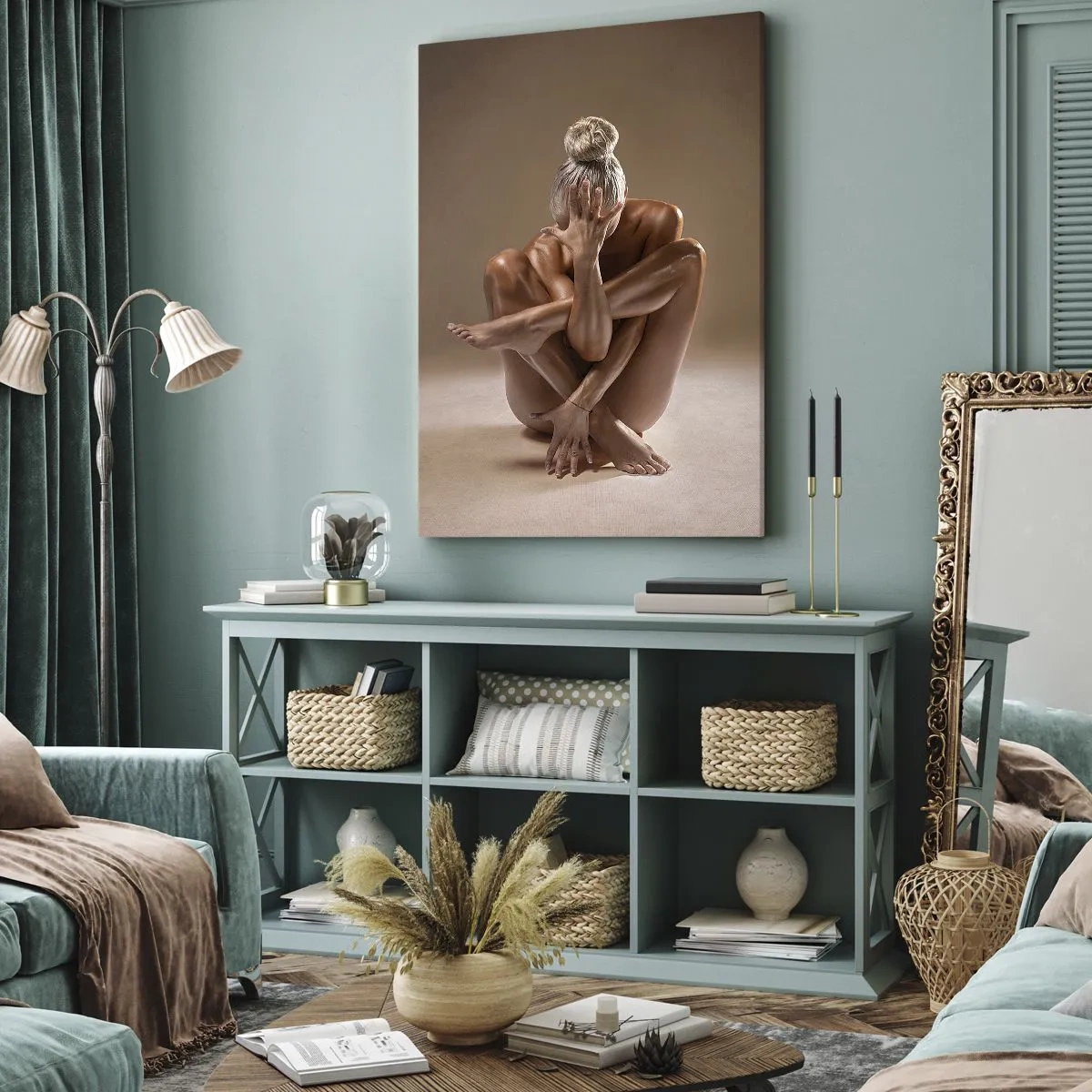 Obraz na plátně - Jednota těla a ducha - 65x120 cm