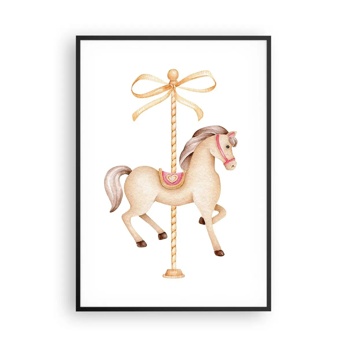 Plakát v černém rámu - Elegantním klusem - 70x100 cm