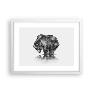 Plakát v bílém rámu - Je příjemné se sekat s někým blízkým - 40x30 cm