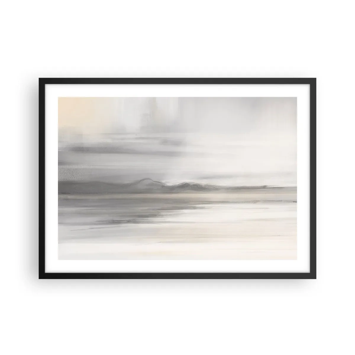 Plakát v černém rámu - Zamyšlená dálka - 70x50 cm