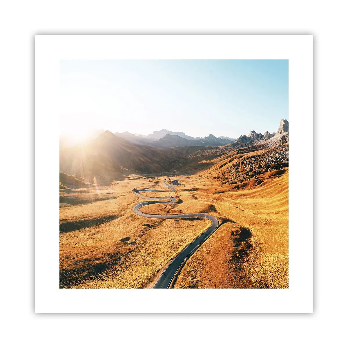 Plakát - Ve zlatém údolí - 40x40 cm