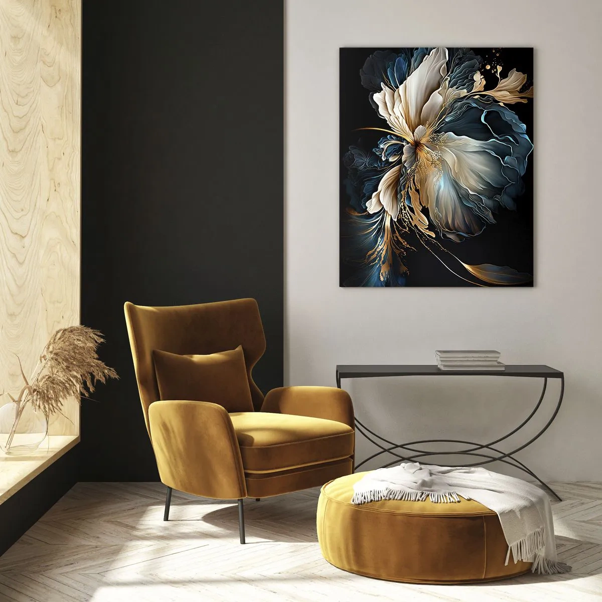 Obraz na skle - Pohádkový květ kapradí - 50x70 cm