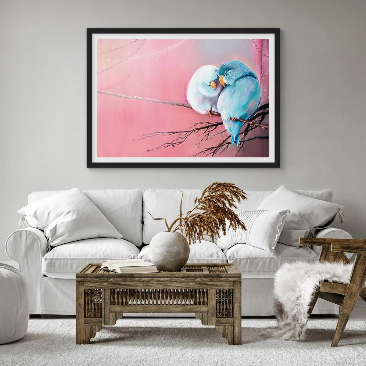 Plakát v černém rámu - Co k tomu dodat?… - 70x50 cm