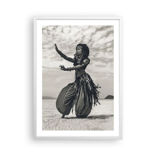Plakát v bílém rámu - Tanec jižních ostrovů - 50x70 cm
