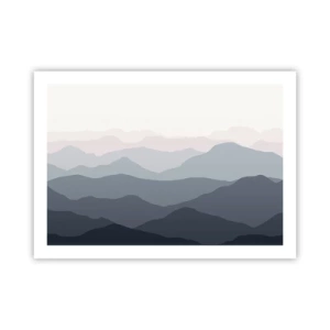 Plakát - Vlny hor - 70x50 cm
