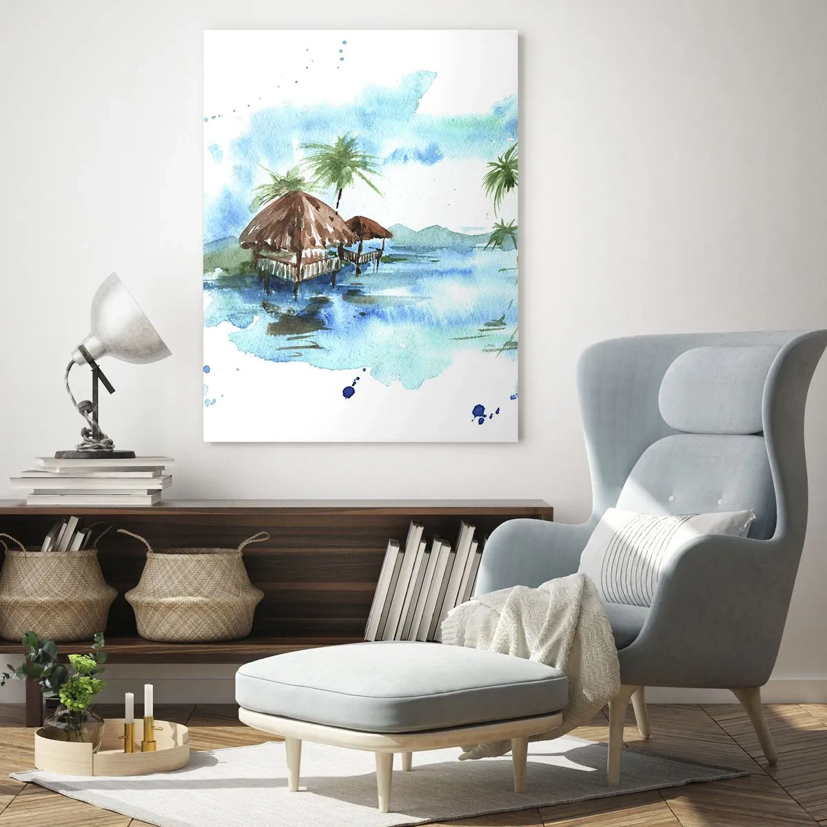 Obraz na skle - Někde v Pacifiku - 50x70 cm
