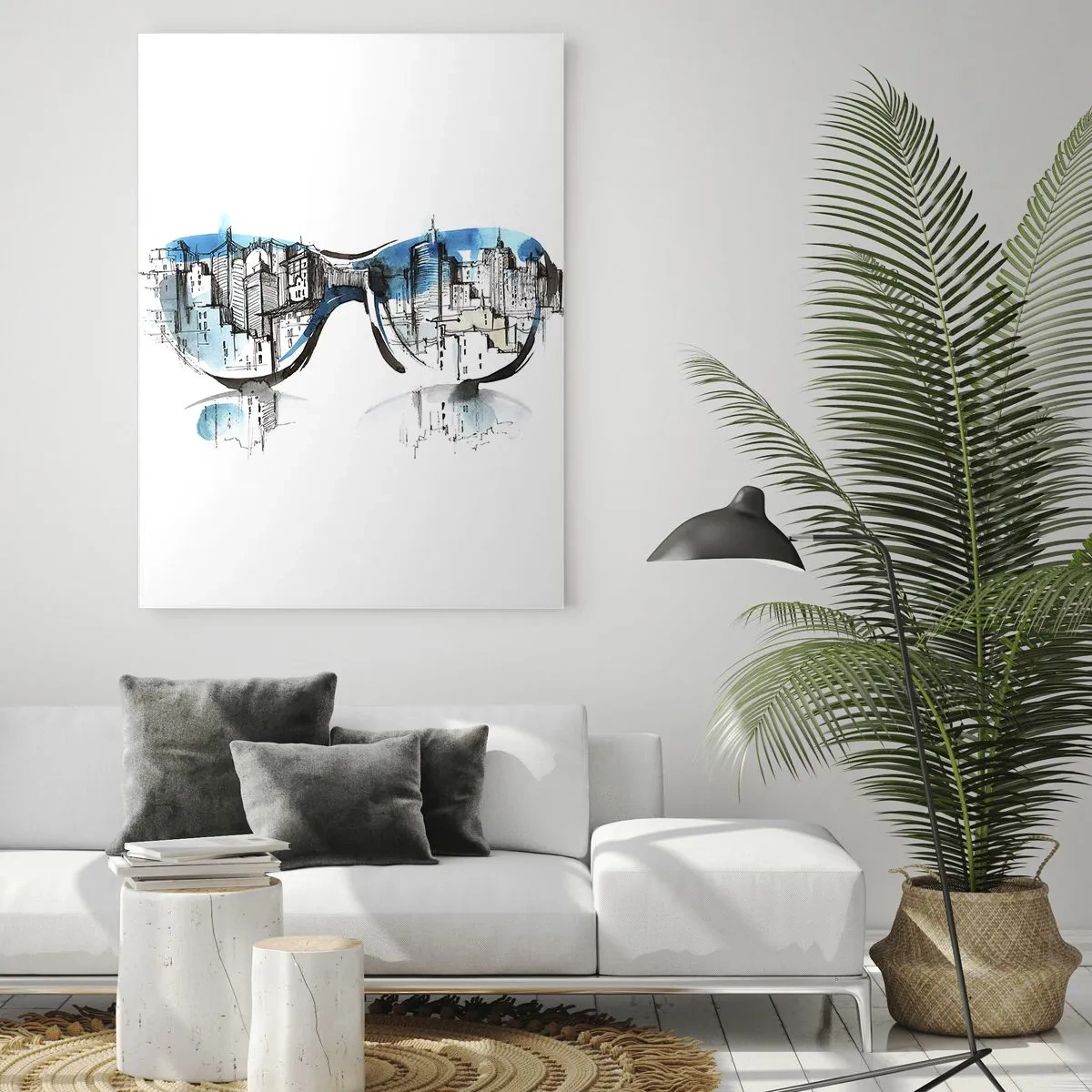 Obraz na skle - Velkoměstská elegance - 50x70 cm