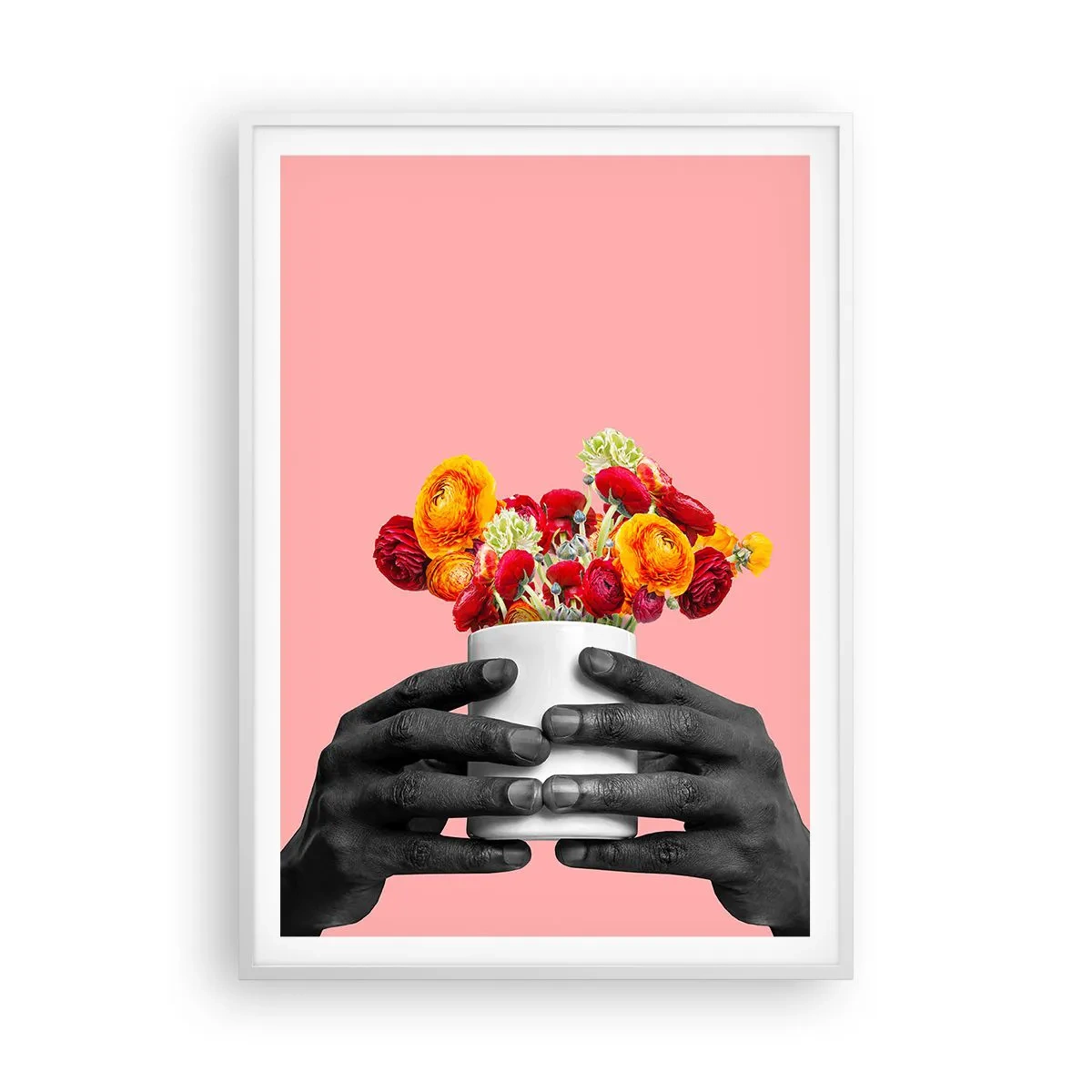 Plakát v bílém rámu - Apoteóza života - 70x100 cm