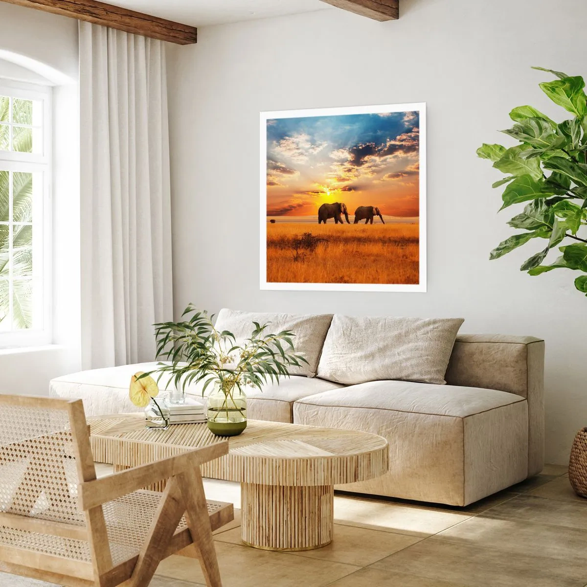 Plakát - Rodinná procházka - 40x40 cm