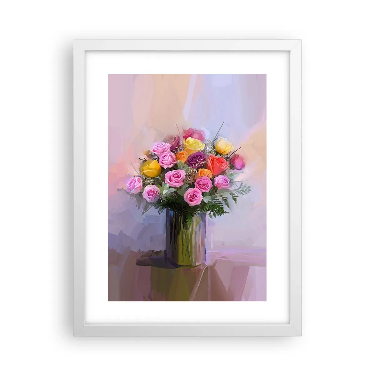 Plakát v bílém rámu - Zachycená krása - 30x40 cm