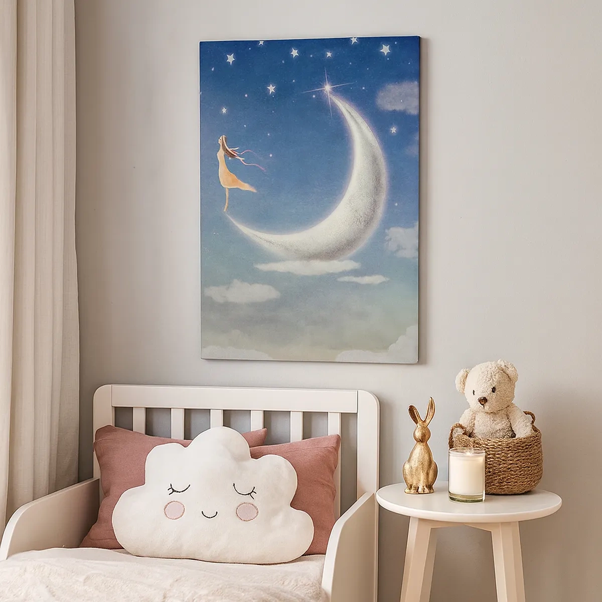 Obraz na plátně - Modrá koketa - 50x70 cm