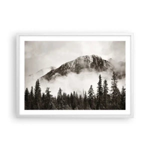 Plakát v bílém rámu - Žulový panovník - 70x50 cm