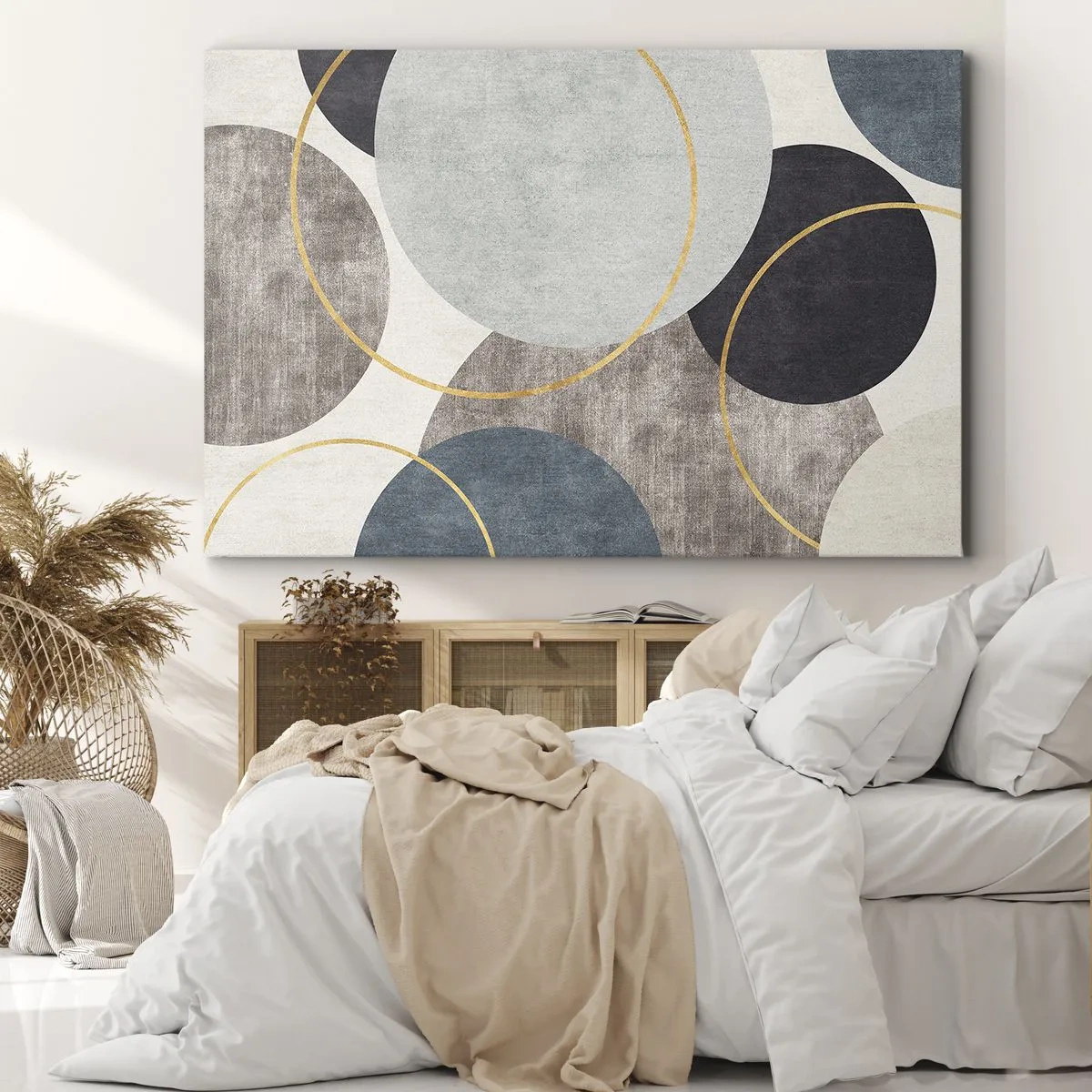 Obraz na plátně - Kruh za kruhem - 120x80 cm