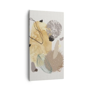 Obraz na plátně - Abstraktní švestka - 55x100 cm