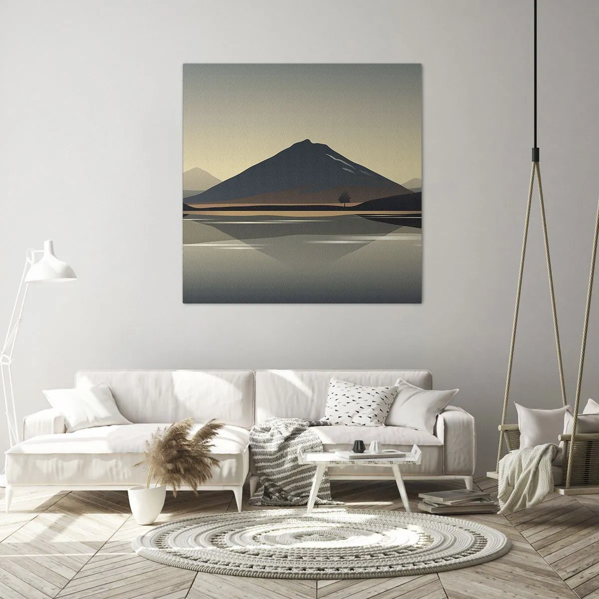 Obraz na plátně - Zrcadlový odraz - 70x70 cm