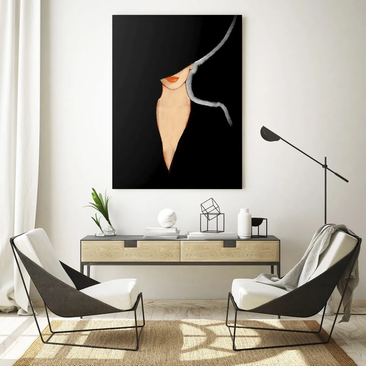 Obraz na skle - Elegance a styl - 50x70 cm